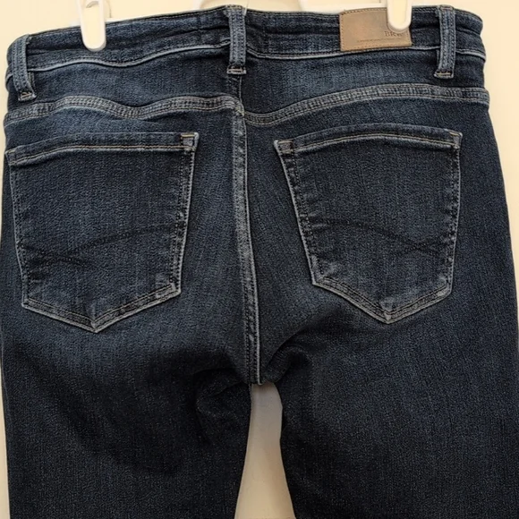 BKE Payton Mid Rise Skinny Universal Fit Dark Blue Wash Denim Jean - Size 28 - Picture 6 of 12